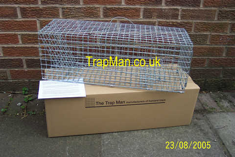 single catch rabbit trap with instructions boxed